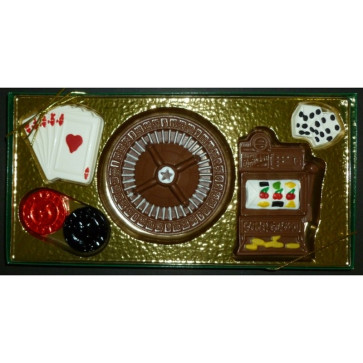 Casino Chocolate Set with Six Gambling Shapes