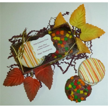 Autumn Fancy Chocolate Dipped Sandwich Cookie 2 Pack