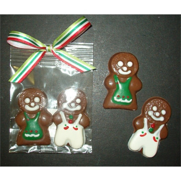 Chocolate Gingerbread Boy & Girl Duo