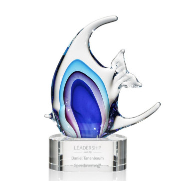 Neptune Fish Award on Clear Base - 8.5 in. Large