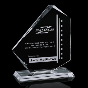 Eastgate Award - Jade Glass Award 6.5 in.