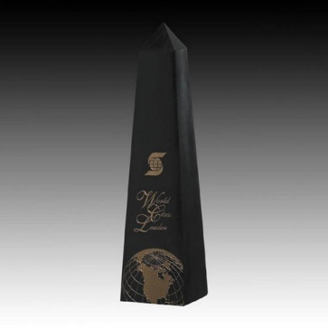 Black Marble Obelisk Award 8 in.
