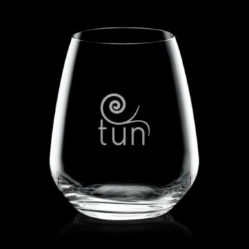 Brunswick Stemless Wine Glasses Engraved - 14oz Crystalline