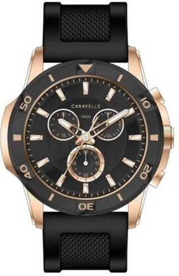 Caravelle Mens Strap from the Aqualuxx Collection- Chronograph