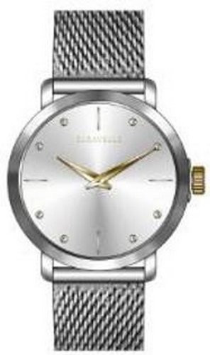 Caravelle Ladies Bracelet from the min/MAX Collection- Silver Tone and Gold Accents