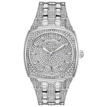 Bulova Watches Mens Crystal Bracelet from the Crystal Collection