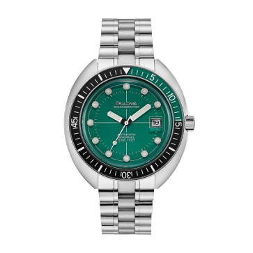 Bulova Watches Mens Archive Series Oceanographer Green Dial