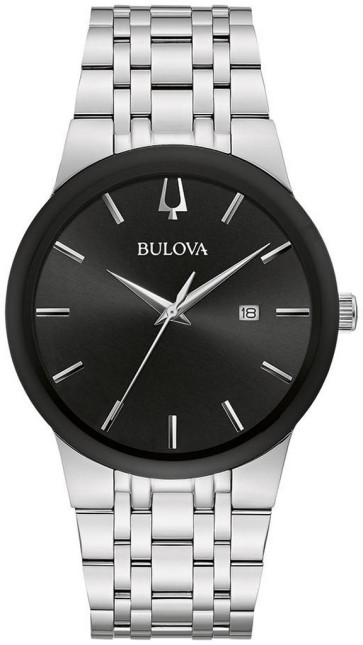 Bulova Watches Bulova Men's Corporate Exclusive Futuro Watch, Silvertone with Black Dial