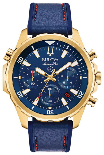 Bulova Watches Mens Sport Strap from the Marine Star Collection