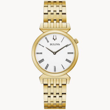 Bulova Watches Ladies Classic Regatta Gold Bracelet Slim