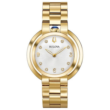 Bulova Watches Ladies Rubaiyat Bracelet Diamond Dial