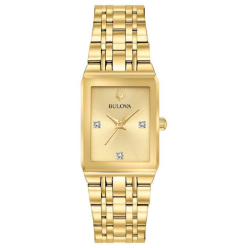 Bulova Watches Ladies Quadra Bracelet from the Futuro Collection