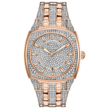 Bulova Watches Mens Crystal Bracelet from the Crystal Collection