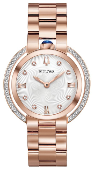 Bulova Watches Ladies Rubaiyat Bracelet Diamond Case