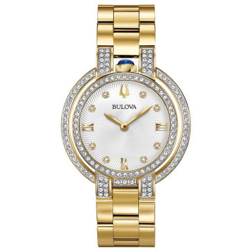 Bulova Watches Ladies Rubaiyat Limited Edition Bracelet Diamond Case