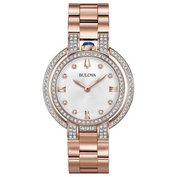 Bulova Watches Ladies Rubaiyat Limited Edition Bracelet Diamond Case