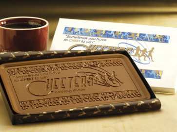 Large Custom Chocolate Gift Bar - One Pound of Belgian Chocolate