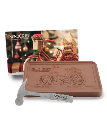 LUXE Large Custom Chocolate Gift Bar - One Pound of Belgian Chocolate