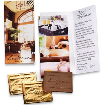 Deluxe Foil Wrapped Chocolate Trio with Full Color Packaging