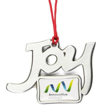 Joy PhotoArt Custom Christmas Ornament with 4CP Decal