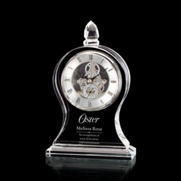 Thacham Clock - Optical Crystal 7 3/4