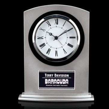 Tuxedo Clock - Silver 7 in.