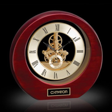 Catarina Clock - Rosewood 8in.