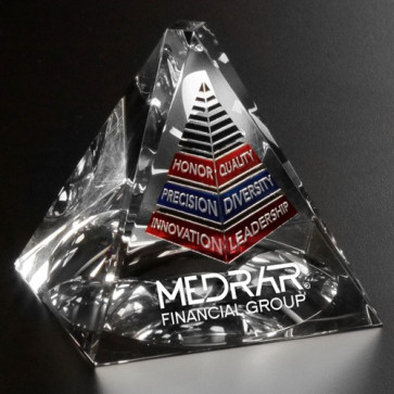 Stockton Pyramid Award Paperweight 3