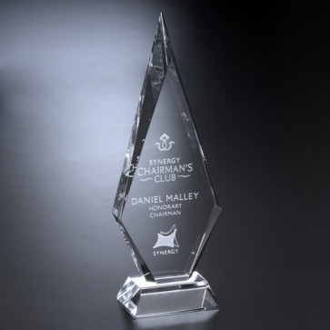 Solitaire Optical Crystal Award 10 in