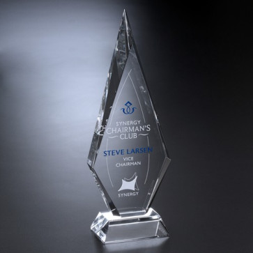 Solitaire Optical Crystal Award 12 in