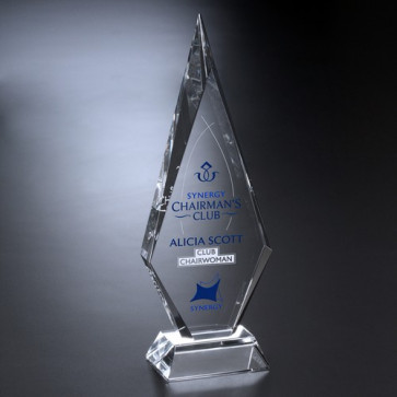 Solitaire Optical Crystal Award 14 in