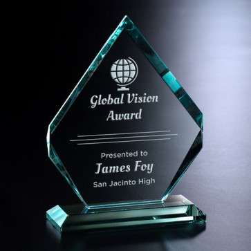 Kingsley Jade Crystal Award 8-1/2