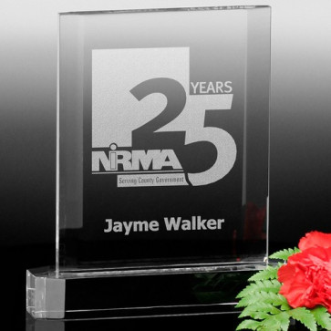 Waterman Optical Crystal Award 6in H