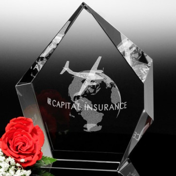 Larsmont Optical Crystal Award 6-1/4in