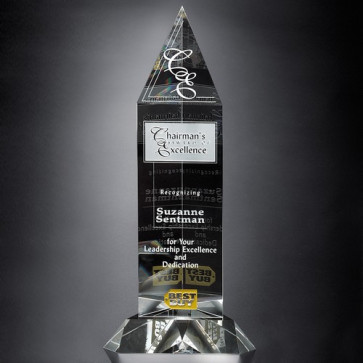 Churchill Peak Optical Crystal Award 14-1/4 in.