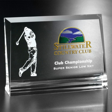 Hobart Optical Crystal Award 8 in. W