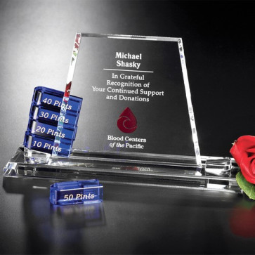 Alliance Goal-Setter Optical Crystal Award 6 in.