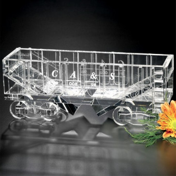 Crystal Hopper Car Train 10-1/2 in. W