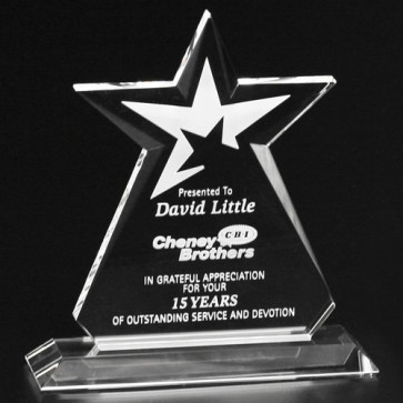Guardian Star Award 10-1/2 in. Optical Crystal