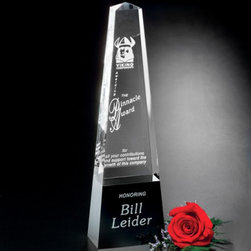 Cosmo Obelisk 11 in. Optical Crystal Award