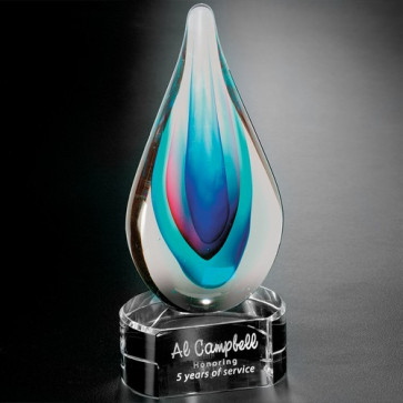 Elegance Art Glass Award 9 in.