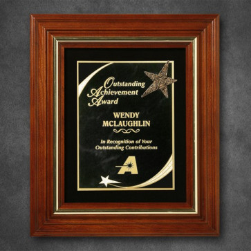 Americana Plaque with Velour
