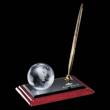 Globe on Albion Pen Set - Gold