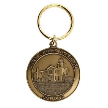 Design Your own Die Struck Brass Keychain (1 1/2 in.)