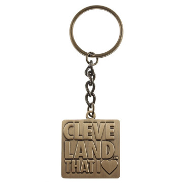 Custom Die Cast Zinc Key Tag with 2D Design - 1-1/2 in.