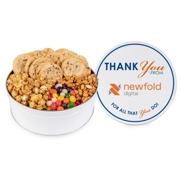Snack Attack Gourmet Cookie Gift Assortment in Large Gift Tin