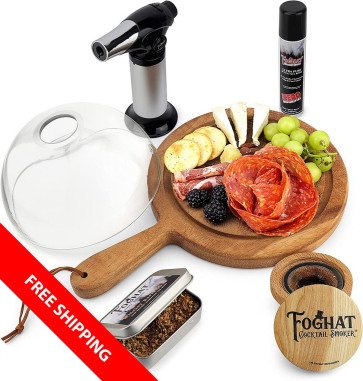 Foghat™ Smoking Cloche Set - Perfect for Charcuterie