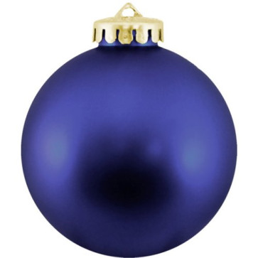Blue Promotional Christmas Ball Ornaments - Shatterproof