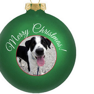 Customized Glass Christmas Ornaments - Full Color Design