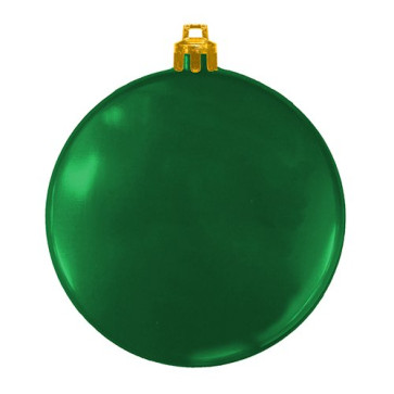 Flat Green Shatterproof Promotional Christmas Ornaments - USA Made